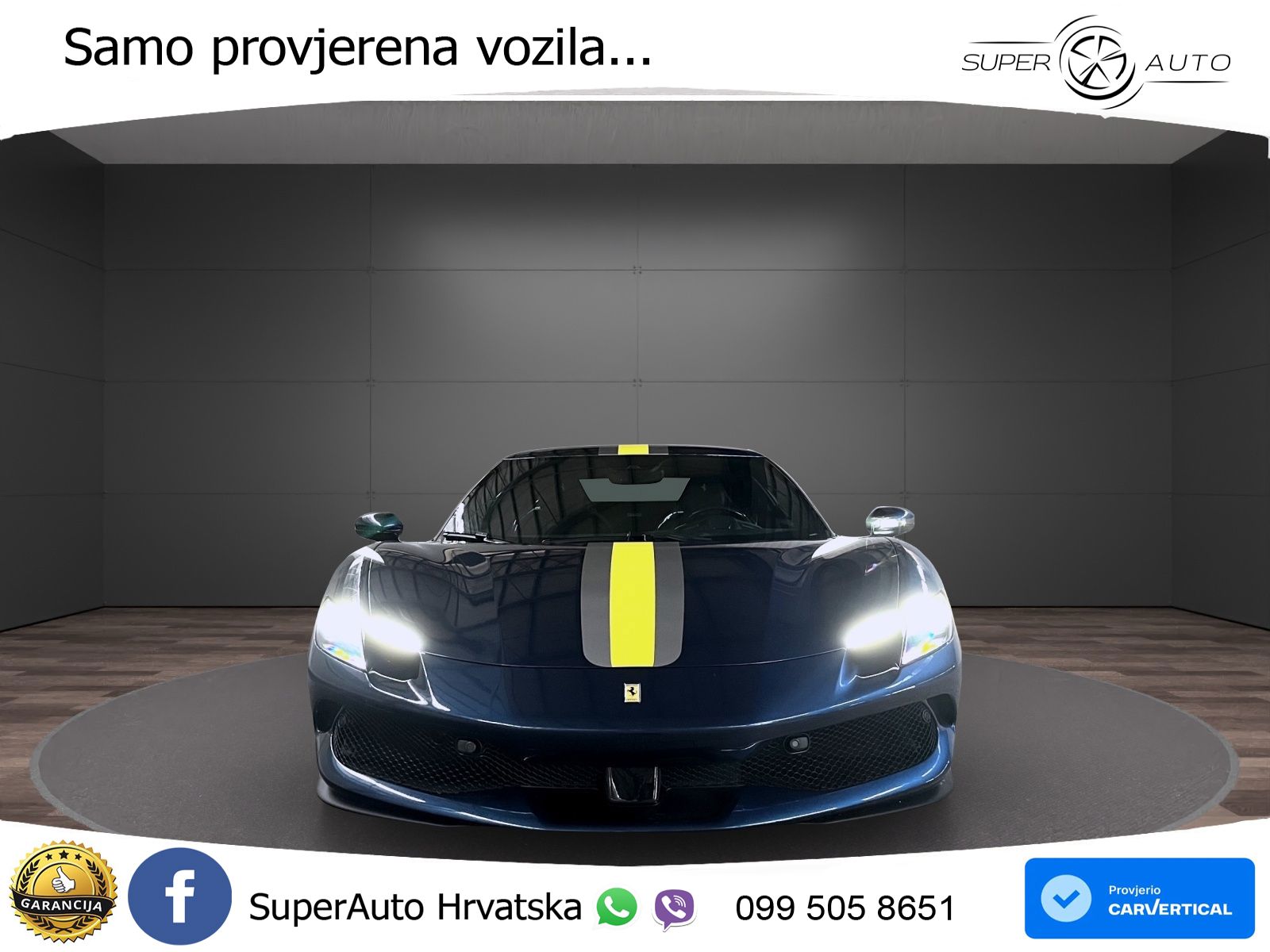 Ferrari 296 GTB 3.0 V6 (830 KS) F1 DCT LED+ACC