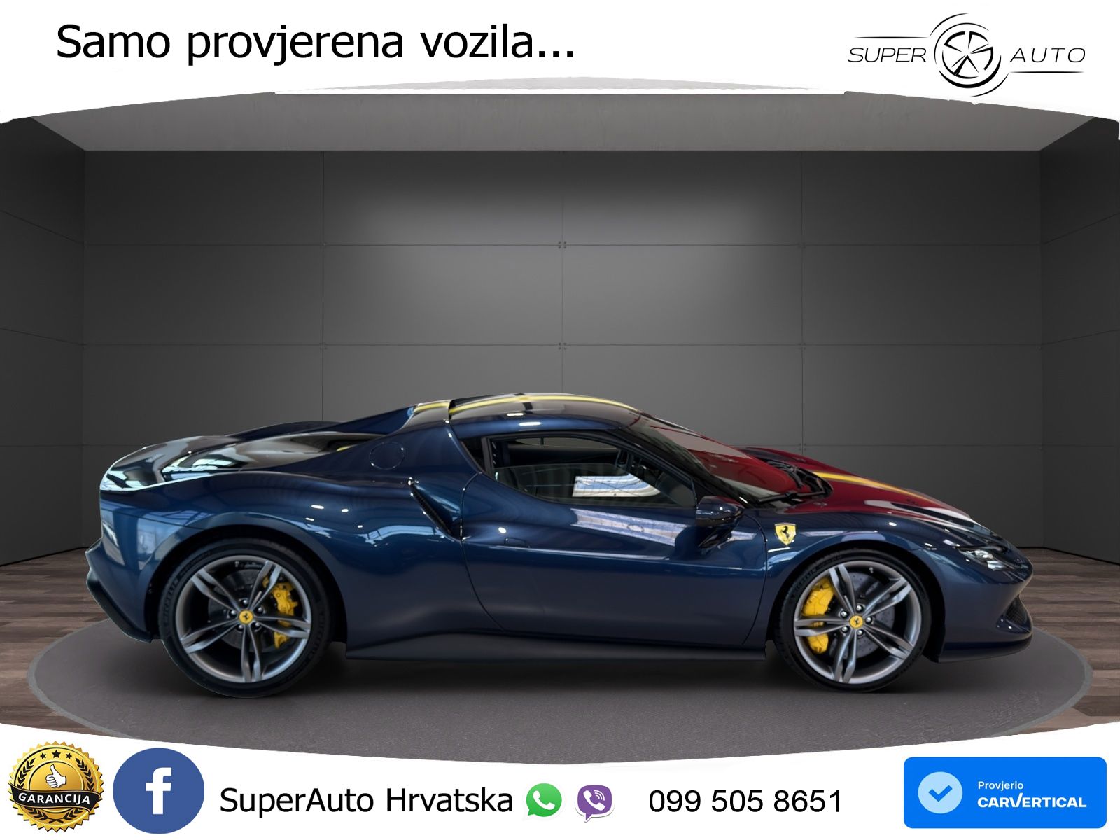 Ferrari 296 GTB 3.0 V6 (830 KS) F1 DCT LED+ACC