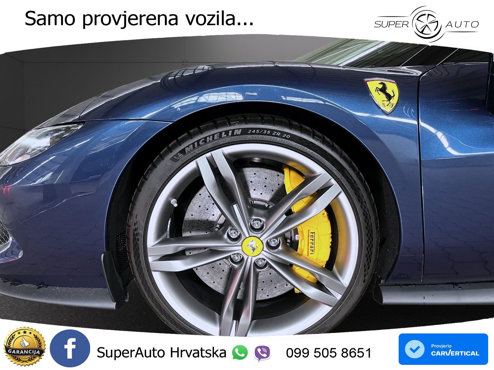 Ferrari 296 GTB 3.0 V6 (830 KS) F1 DCT LED+ACC