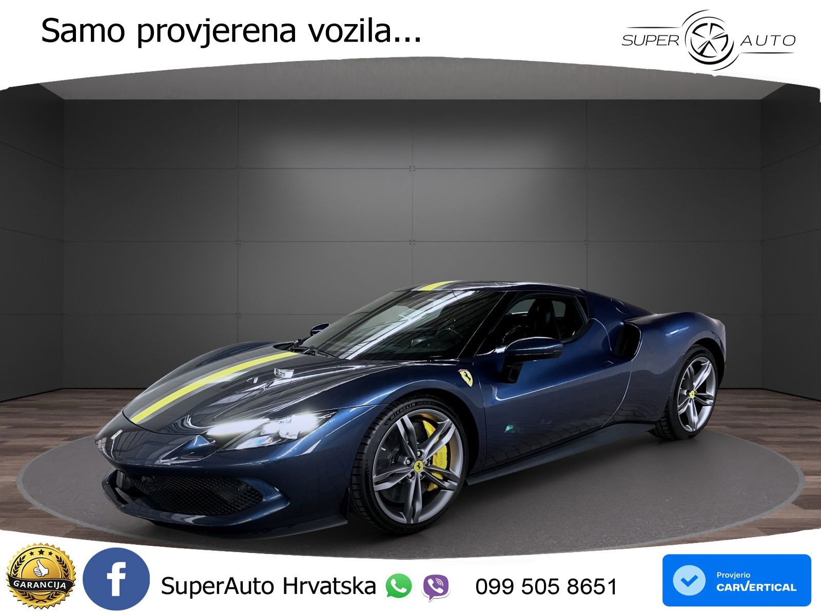 Ferrari 296 GTB 3.0 V6 (830 KS) F1 DCT LED+ACC