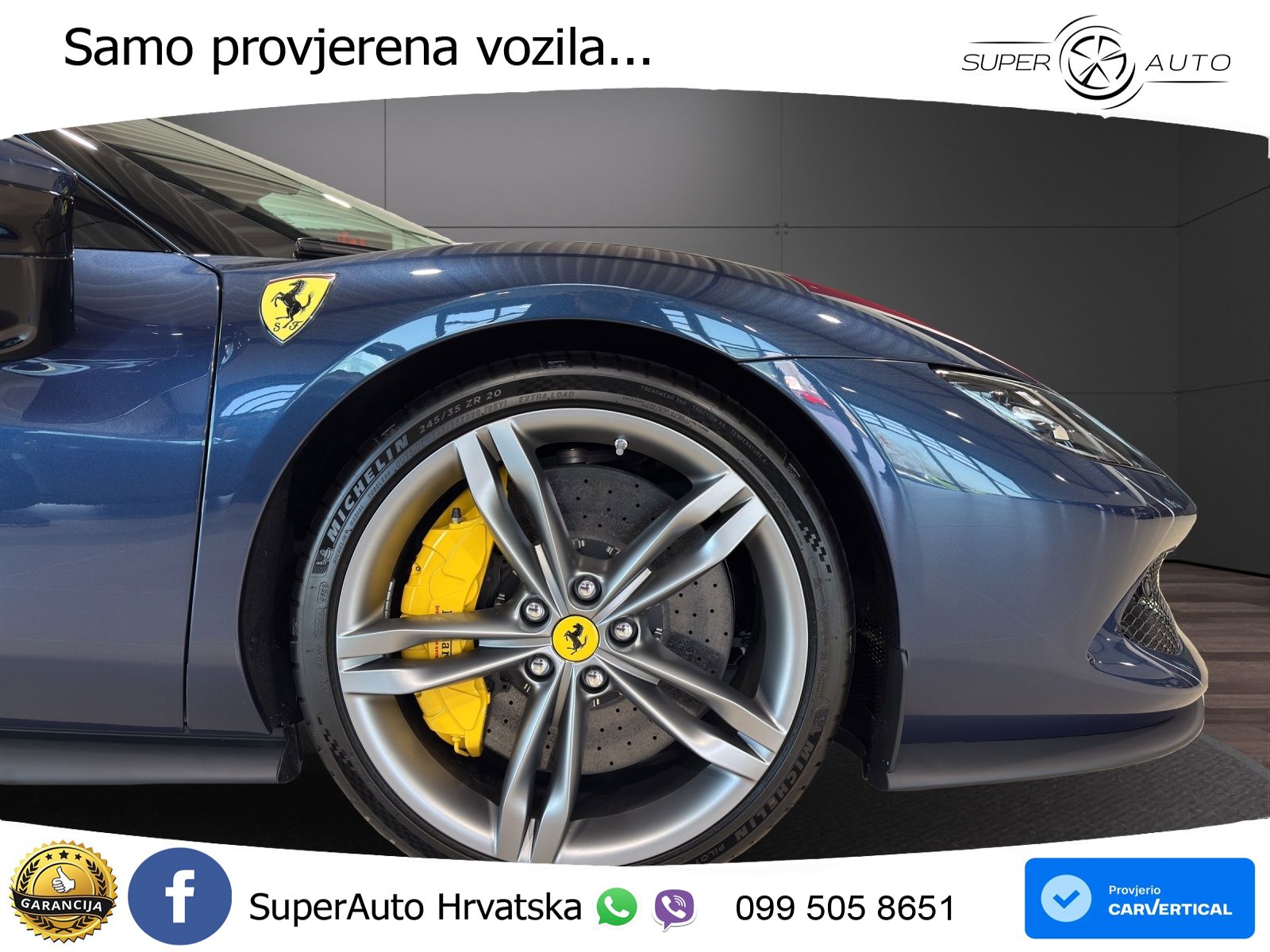 Ferrari 296 GTB 3.0 V6 (830 KS) F1 DCT LED+ACC