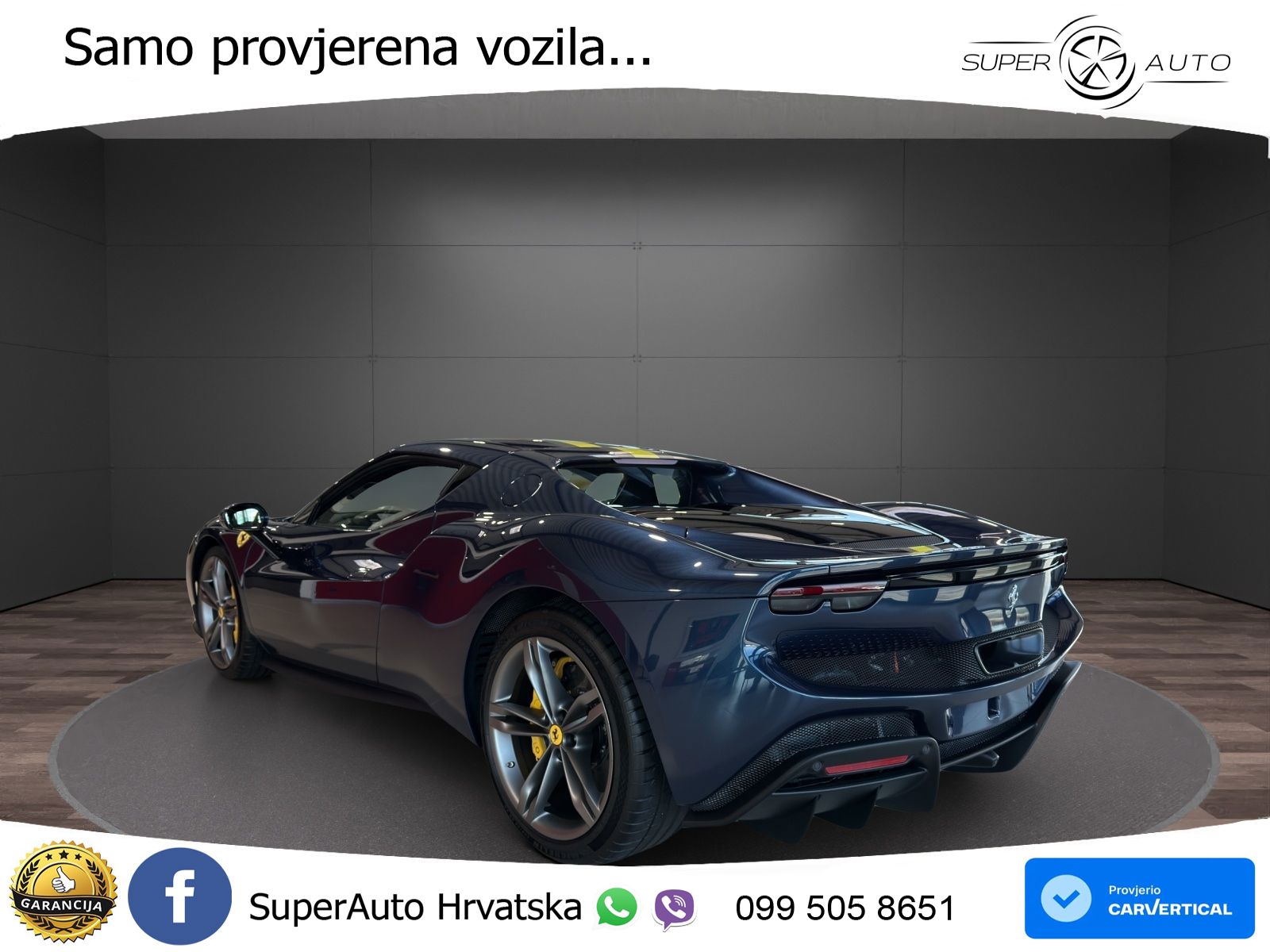 Ferrari 296 GTB 3.0 V6 (830 KS) F1 DCT LED+ACC