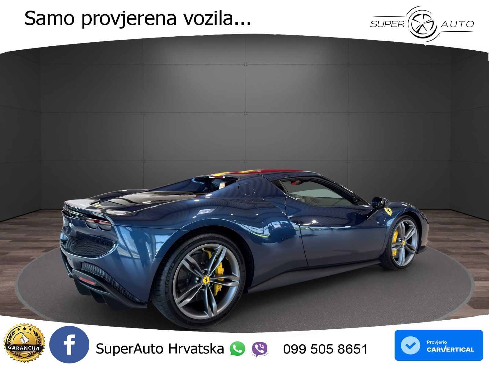 Ferrari 296 GTB 3.0 V6 (830 KS) F1 DCT LED+ACC
