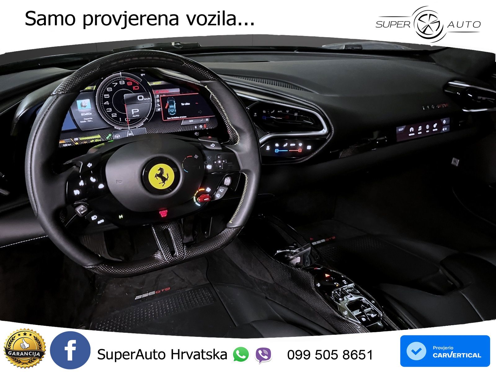 Ferrari 296 GTB 3.0 V6 (830 KS) F1 DCT LED+ACC