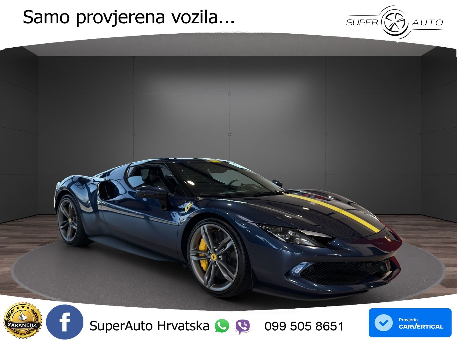 Ferrari 296 GTB 3.0 V6 (830 KS) F1 DCT LED+ACC