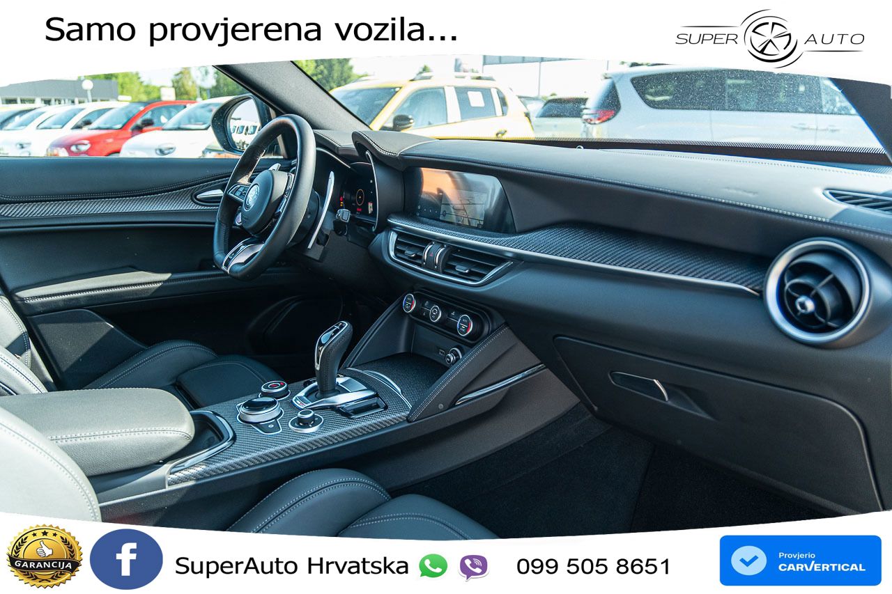 Alfa Romeo Stelvio Quadrifoglio 2.9 V6 Bi-Turbo (520 KS) Q4 Automatic LED+GR SJED+ACC