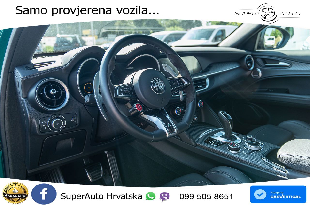 Alfa Romeo Stelvio Quadrifoglio 2.9 V6 Bi-Turbo (520 KS) Q4 Automatic LED+GR SJED+ACC
