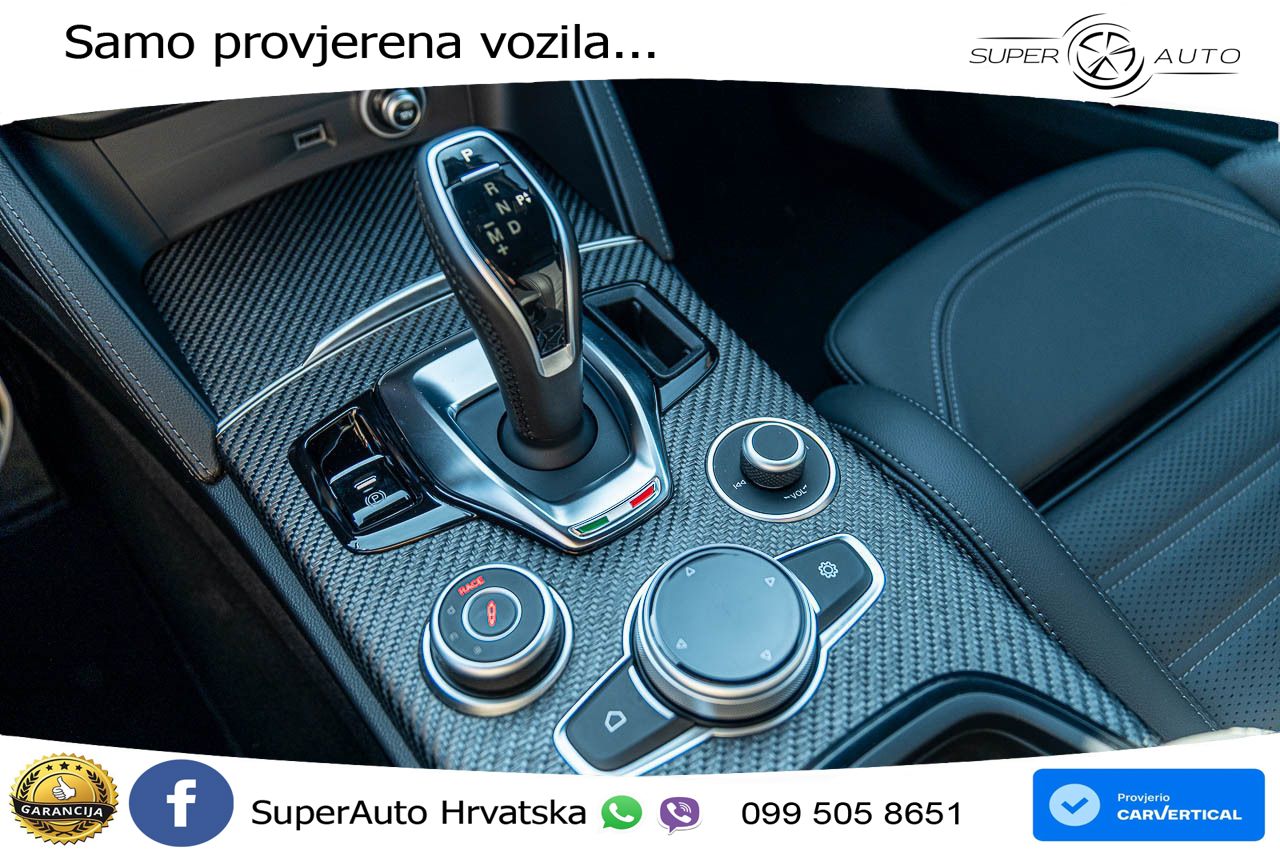 Alfa Romeo Stelvio Quadrifoglio 2.9 V6 Bi-Turbo (520 KS) Q4 Automatic LED+GR SJED+ACC