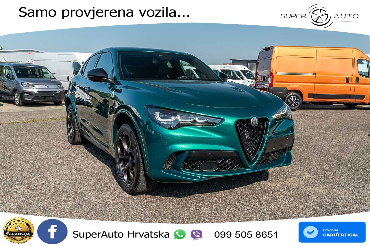 Alfa Romeo Stelvio Quadrifoglio 2.9 V6 Bi-Turbo (520 KS) Q4 Automatic LED+GR SJED+ACC