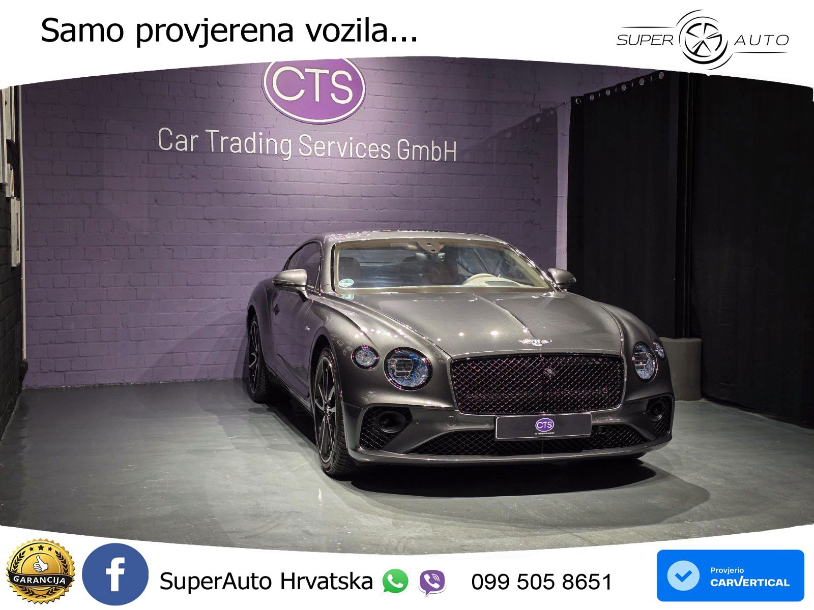 Bentley Continental GT III 4.0 V8 (550 KS) AWD Automatic LED+GR SJED+ACC