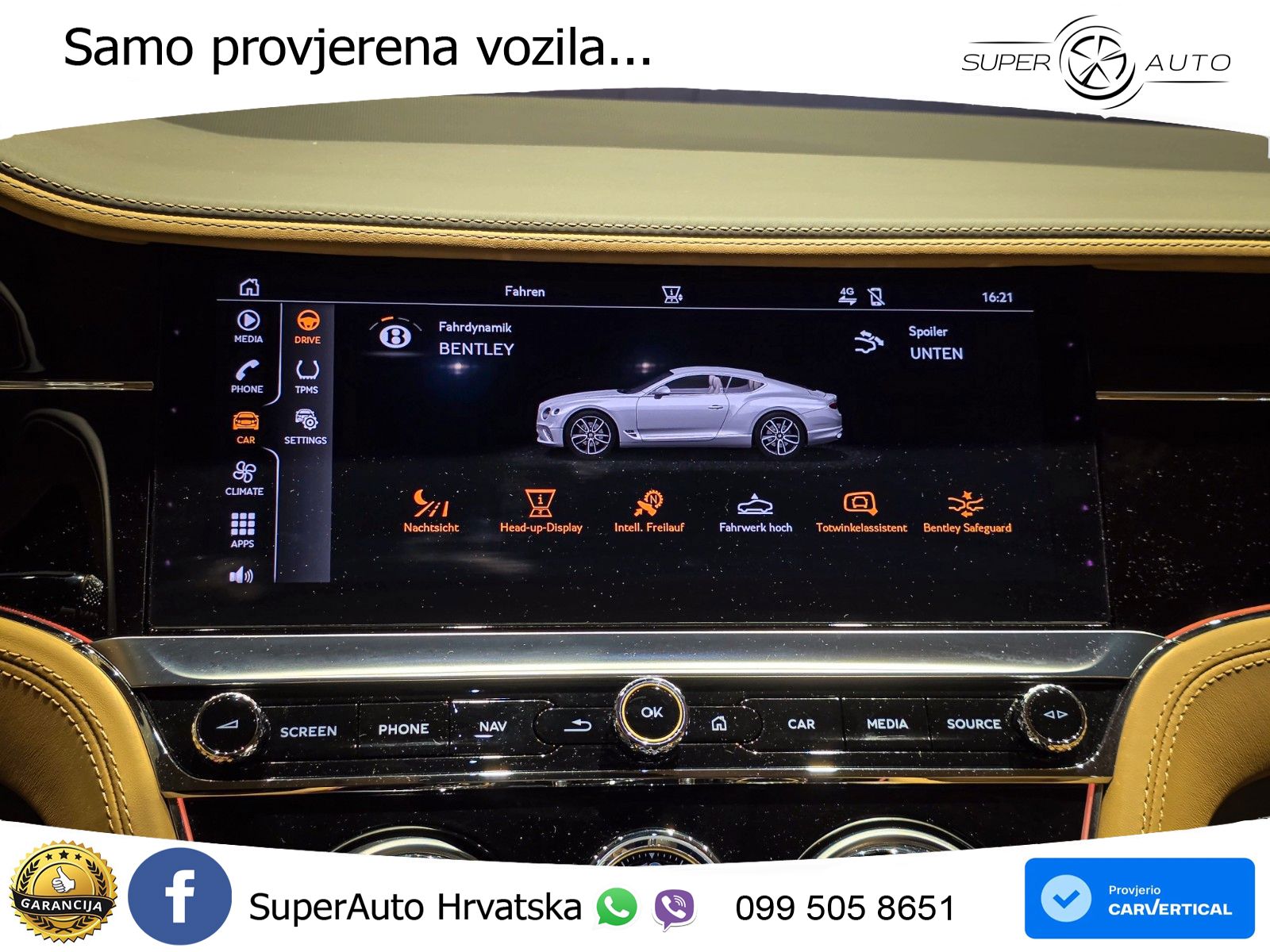 Bentley Continental GT III 4.0 V8 (550 KS) AWD Automatic LED+GR SJED+ACC