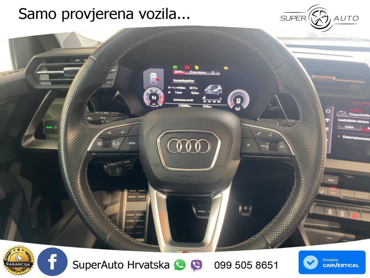 Audi A3 40 TDI (200 KS) quattro S tronic S line LED+GR SJED+ACC