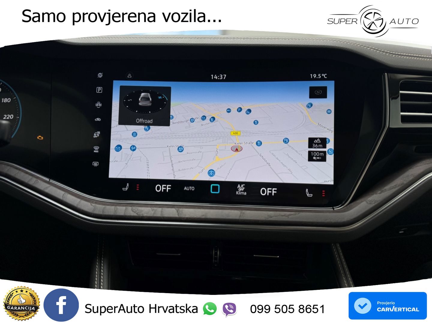 Volkswagen Touareg 3.0 V6 TDI (286 KS) 4MOTION Tiptronic ZRAČNI+ACC+GR SJED+KAM