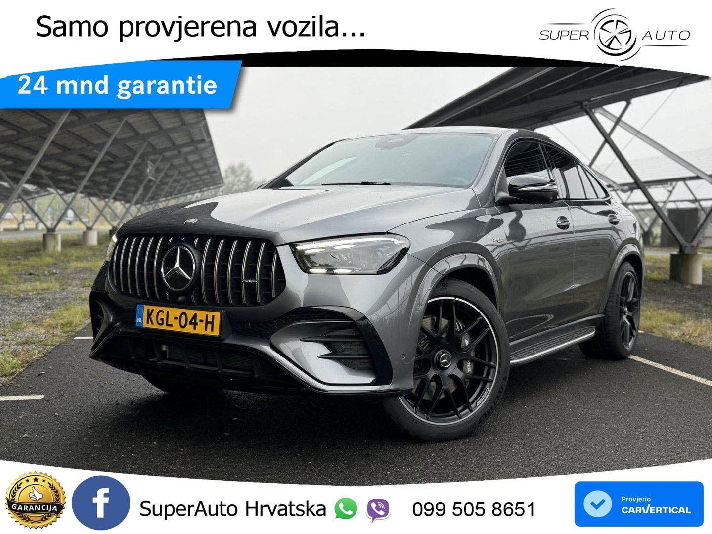 Mercedes AMG GLE Coupe 53 (544 KS) 4MATIC+ AMG SPEEDSHIFT TCT 9G ZRAČNI+ACC+GR SJED+KAM+PANO