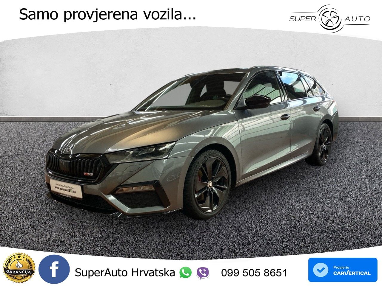 Škoda Octavia Combi RS 2.0 TDI (200 KS) DSG LED+GR SJED+ACC