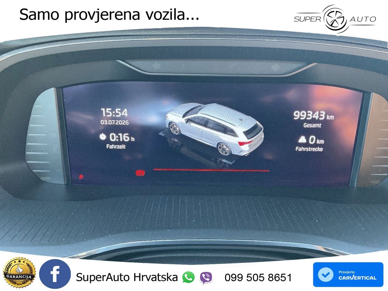 Škoda Octavia Combi RS 2.0 TDI (200 KS) DSG LED+GR SJED+ACC