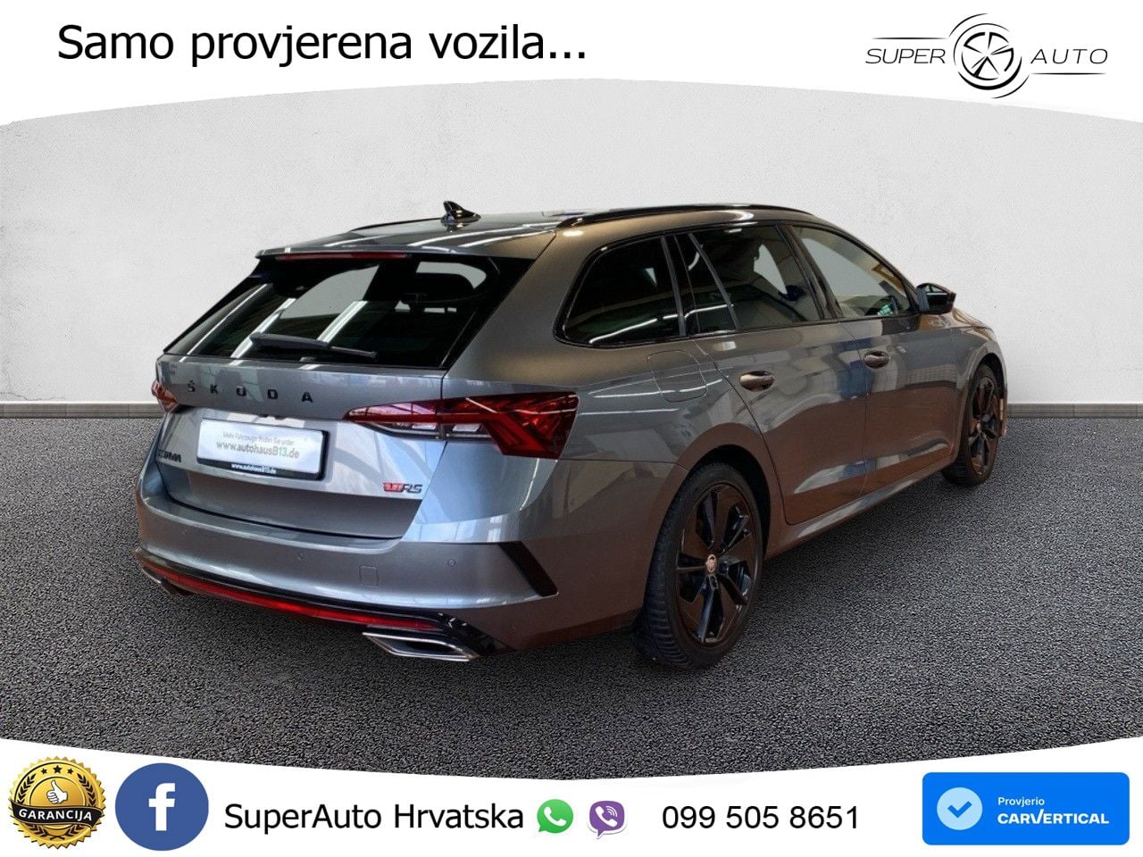 Škoda Octavia Combi RS 2.0 TDI (200 KS) DSG LED+GR SJED+ACC