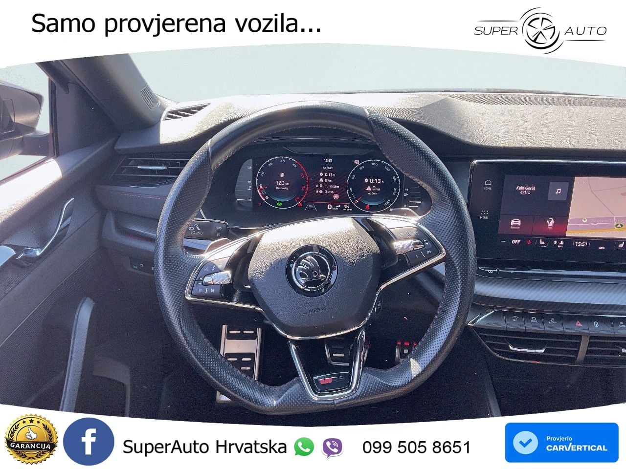 Škoda Octavia Combi RS 2.0 TDI (200 KS) DSG LED+GR SJED+ACC