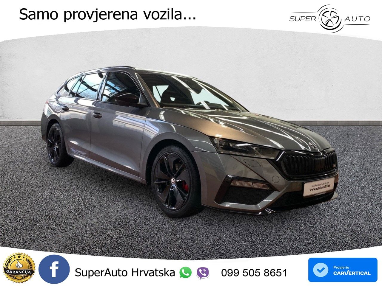 Škoda Octavia Combi RS 2.0 TDI (200 KS) DSG LED+GR SJED+ACC