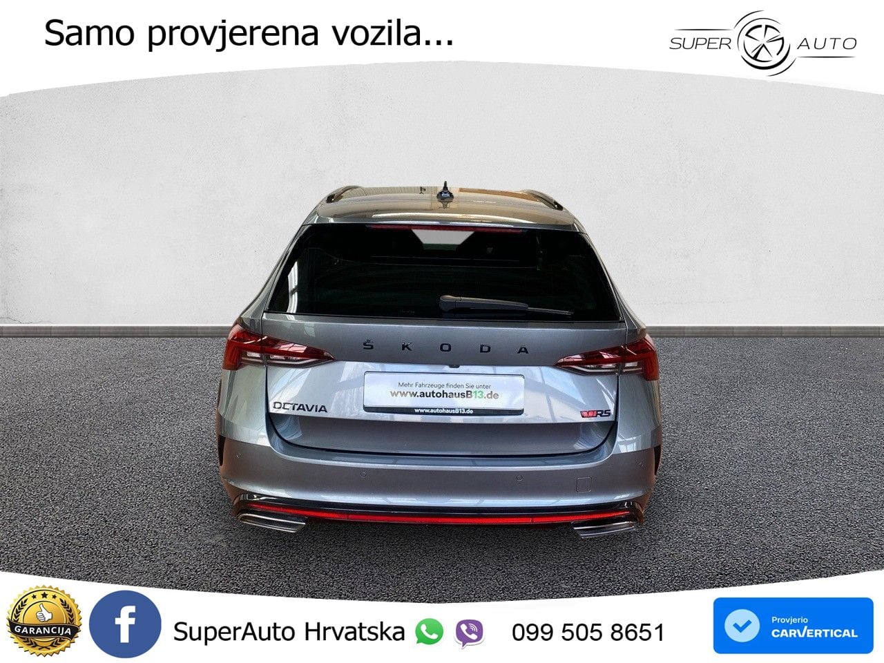 Škoda Octavia Combi RS 2.0 TDI (200 KS) DSG LED+GR SJED+ACC