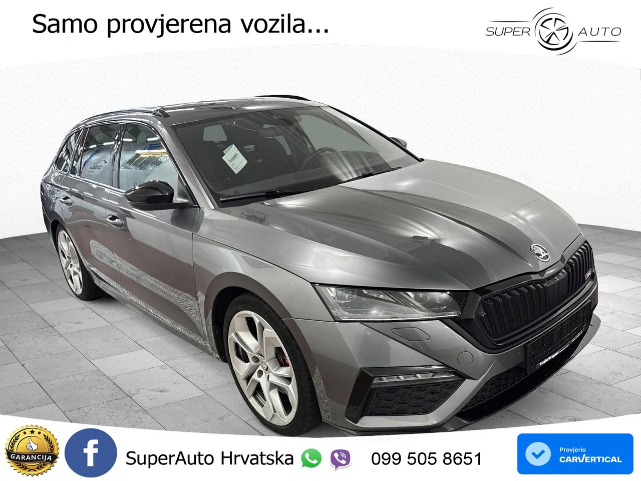 Škoda Octavia Combi RS 2.0 TDI (200 KS) DSG LED+GR SJED+ACC