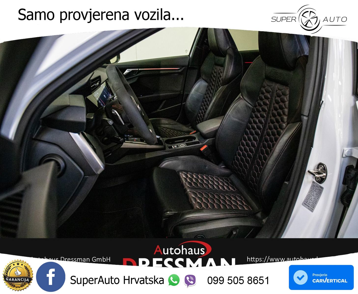 Audi RS3 Sedan 2.5 TFSI (400 KS) quattro S tronic MATRIX+GR SJED+KAM