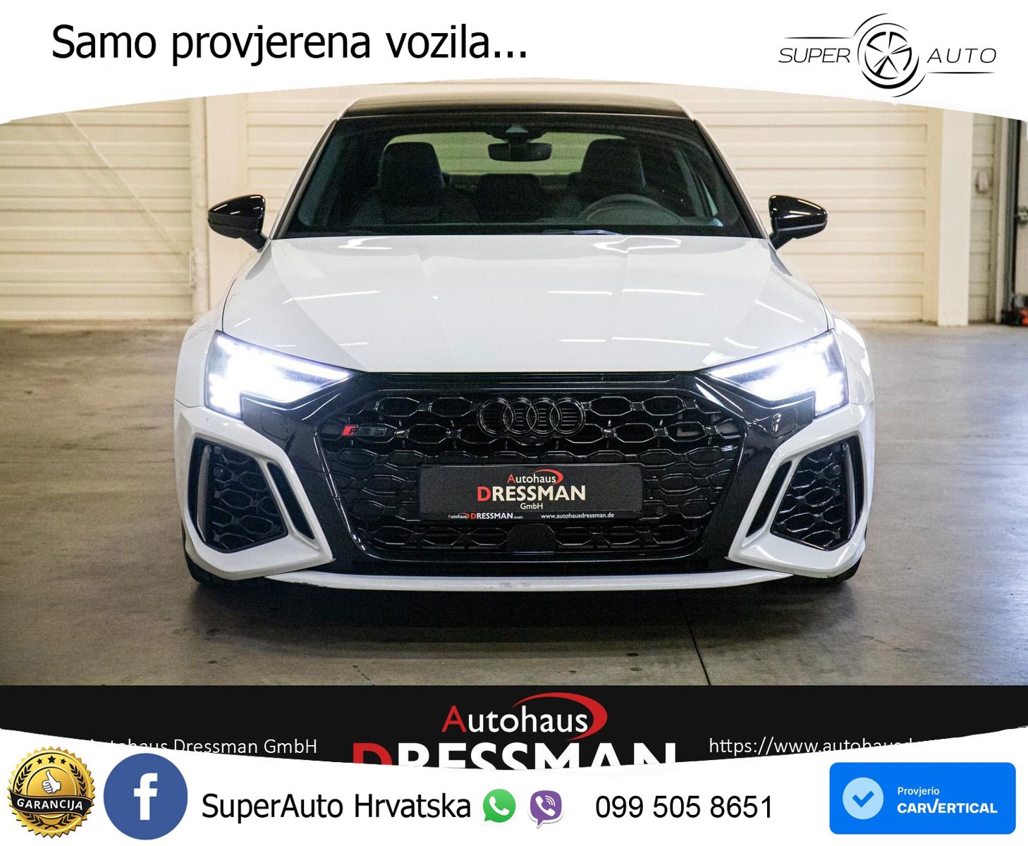 Audi RS3 Sedan 2.5 TFSI (400 KS) quattro S tronic MATRIX+GR SJED+KAM