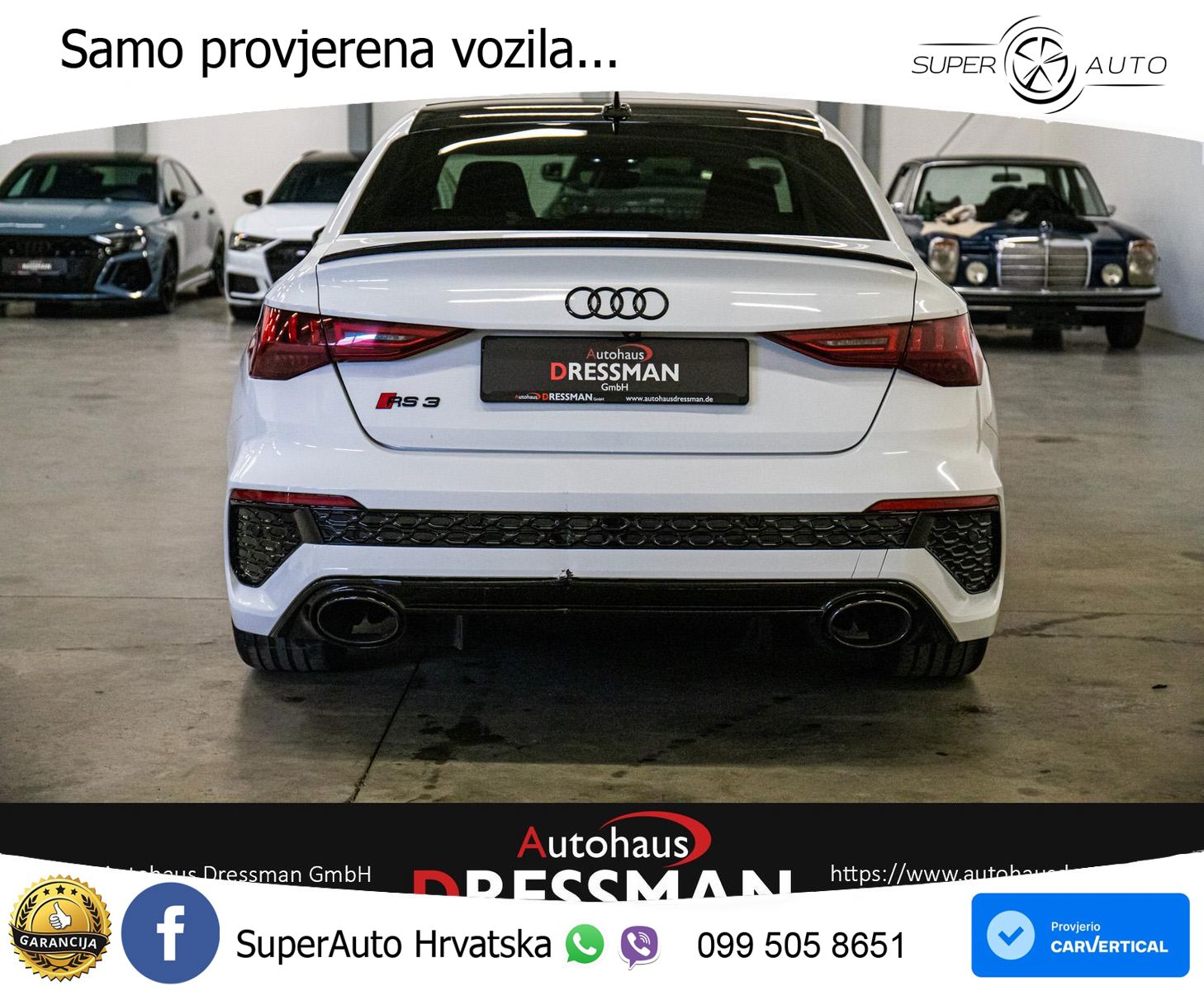 Audi RS3 Sedan 2.5 TFSI (400 KS) quattro S tronic MATRIX+GR SJED+KAM