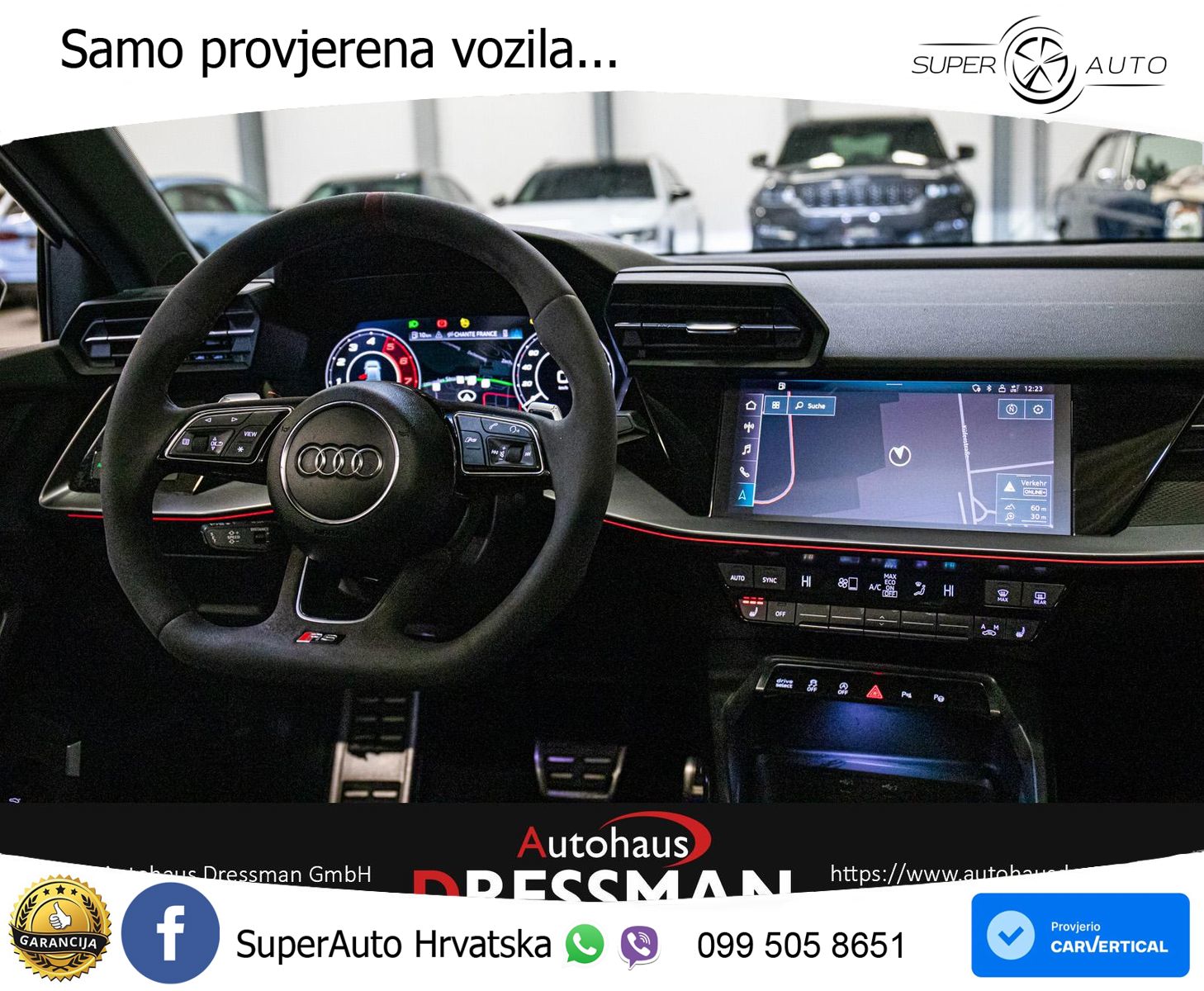 Audi RS3 Sedan 2.5 TFSI (400 KS) quattro S tronic MATRIX+GR SJED+KAM