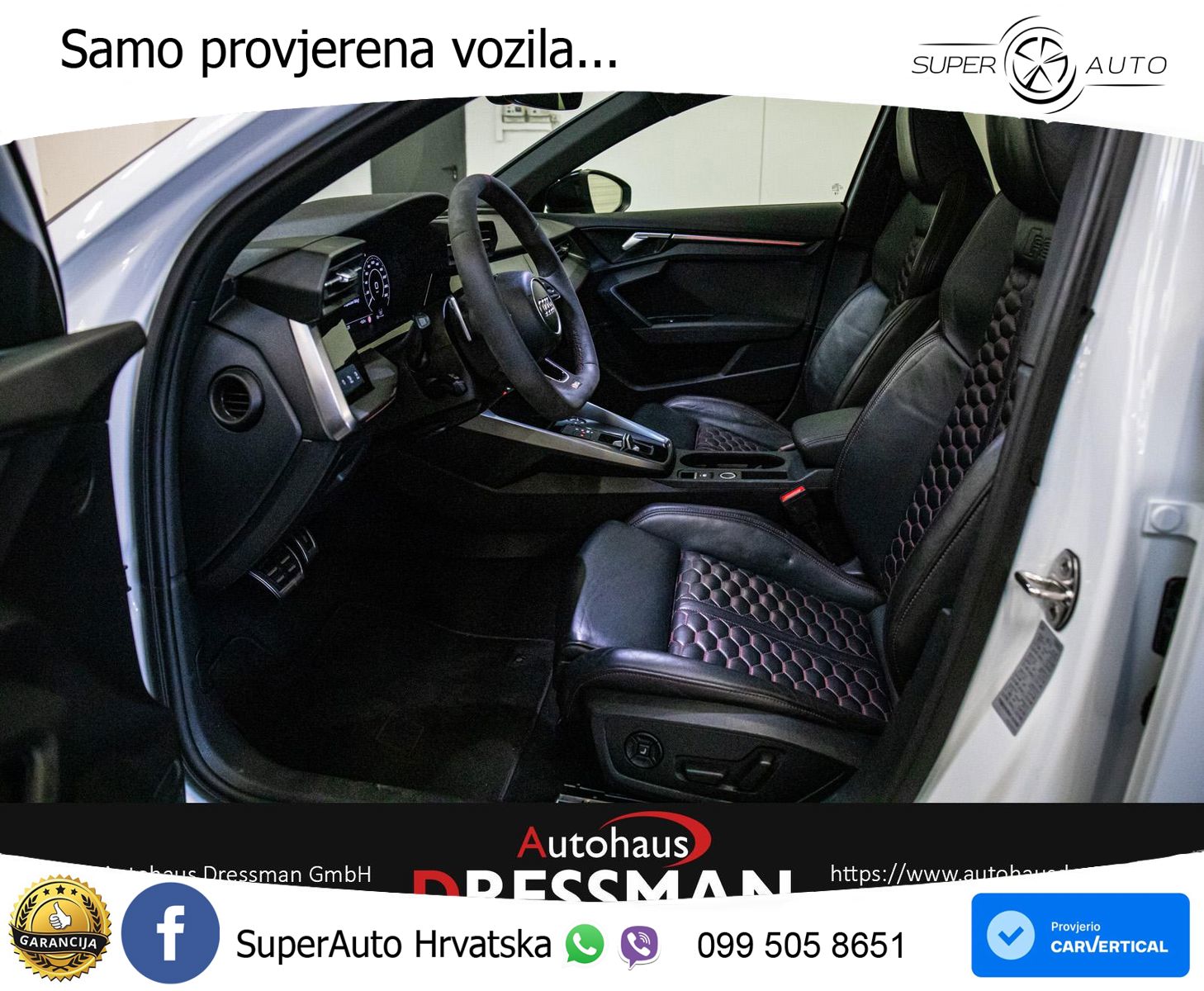 Audi RS3 Sedan 2.5 TFSI (400 KS) quattro S tronic MATRIX+GR SJED+KAM