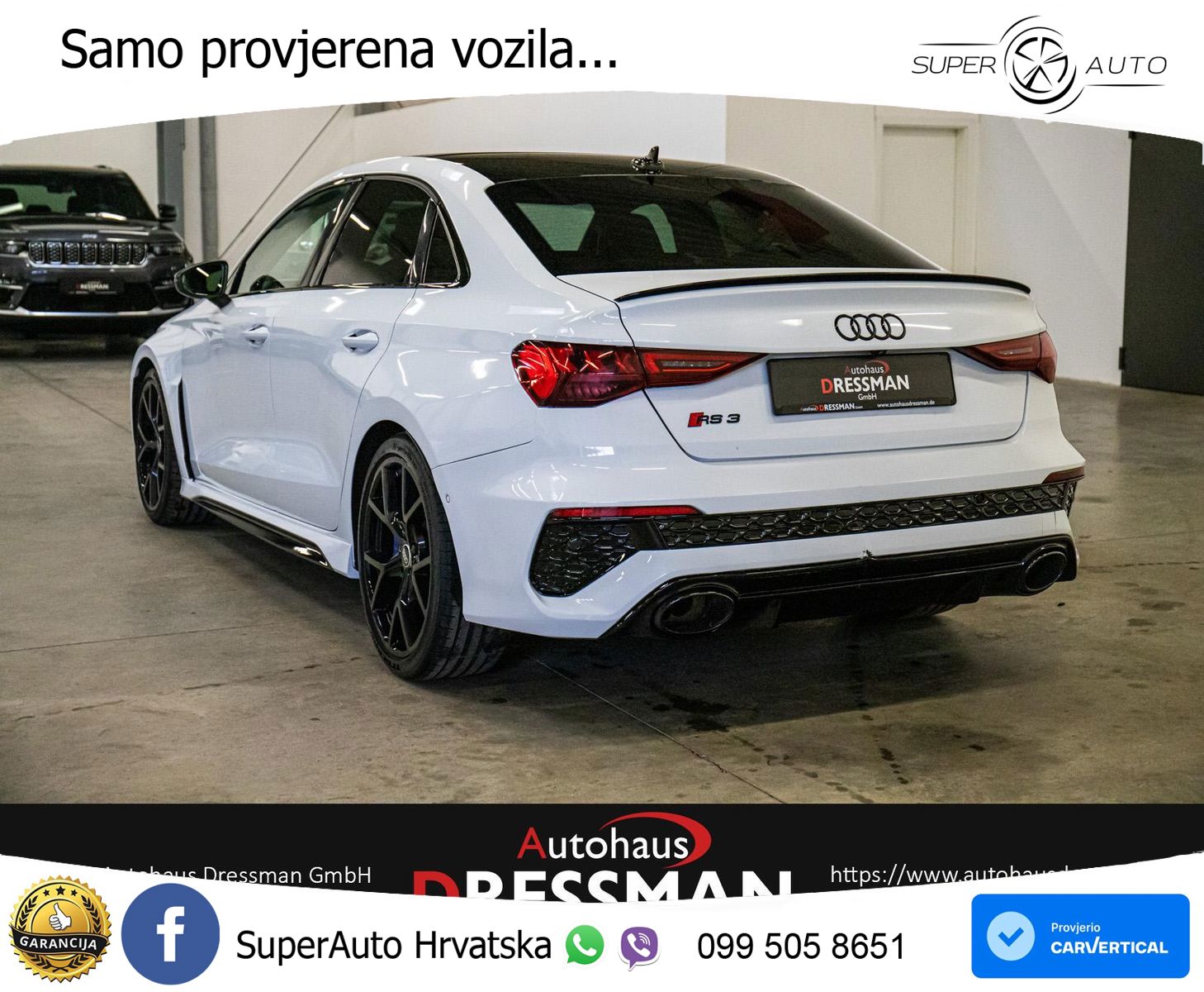 Audi RS3 Sedan 2.5 TFSI (400 KS) quattro S tronic MATRIX+GR SJED+KAM
