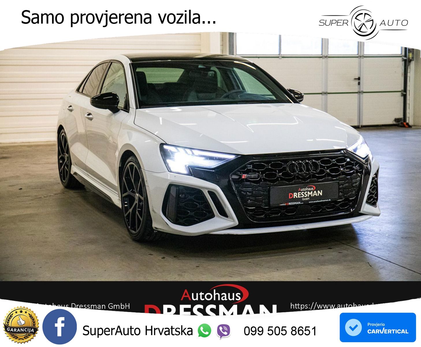 Audi RS3 Sedan 2.5 TFSI (400 KS) quattro S tronic MATRIX+GR SJED+KAM