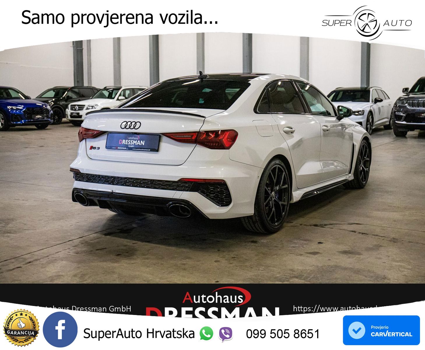 Audi RS3 Sedan 2.5 TFSI (400 KS) quattro S tronic MATRIX+GR SJED+KAM