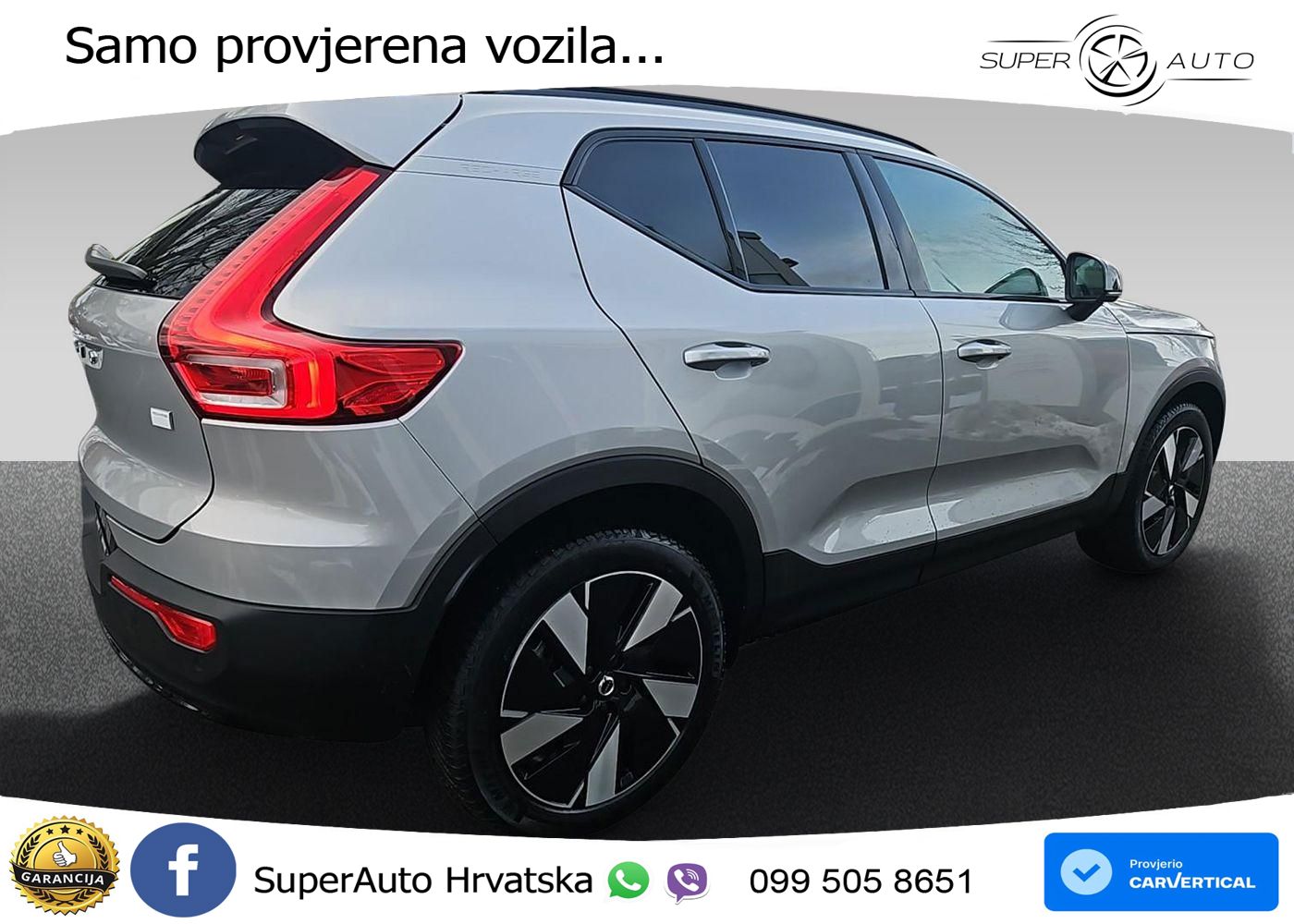Volvo XC40 Recharge 69 kWh 238 KS Single Motor LED+GR SJED+ACC