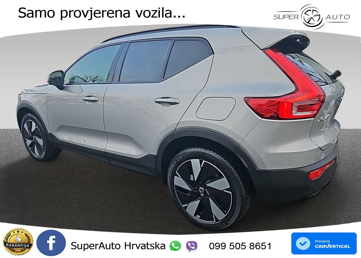 Volvo XC40 Recharge 69 kWh 238 KS Single Motor LED+GR SJED+ACC