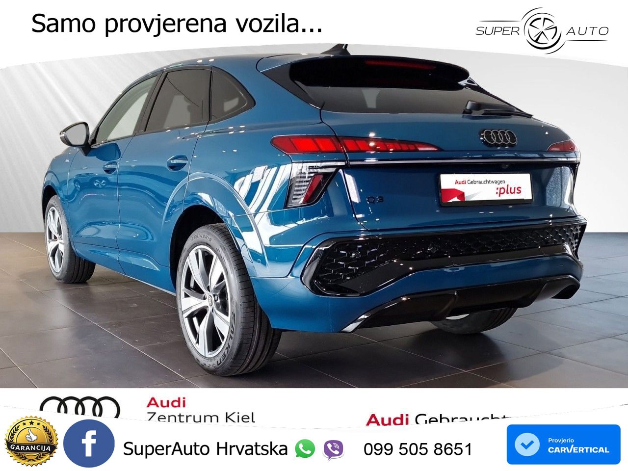 Audi Q3 Sportback 1.5 TFSI (150 KS) S tronic S line LED+GR SJED+ACC