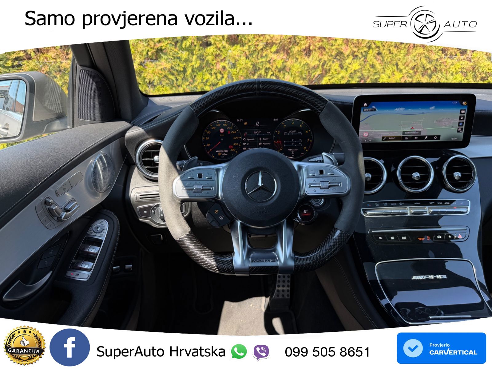 Mercedes AMG GLC 63 V8 (476 KS) 4MATIC+ MCT ACC+HEAD+4xGR SJED+360+PANO