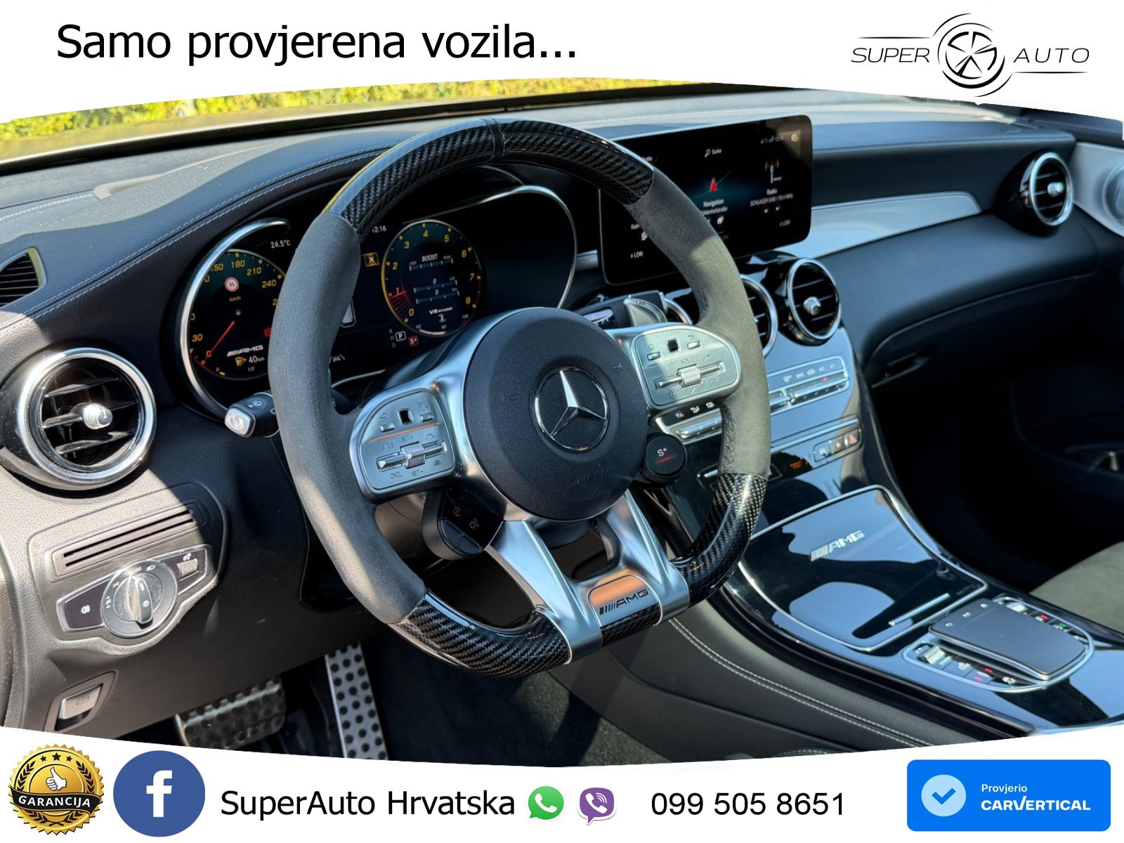 Mercedes AMG GLC 63 V8 (476 KS) 4MATIC+ MCT ACC+HEAD+4xGR SJED+360+PANO