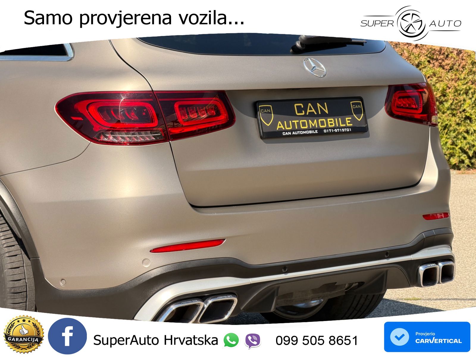 Mercedes AMG GLC 63 V8 (476 KS) 4MATIC+ MCT ACC+HEAD+4xGR SJED+360+PANO