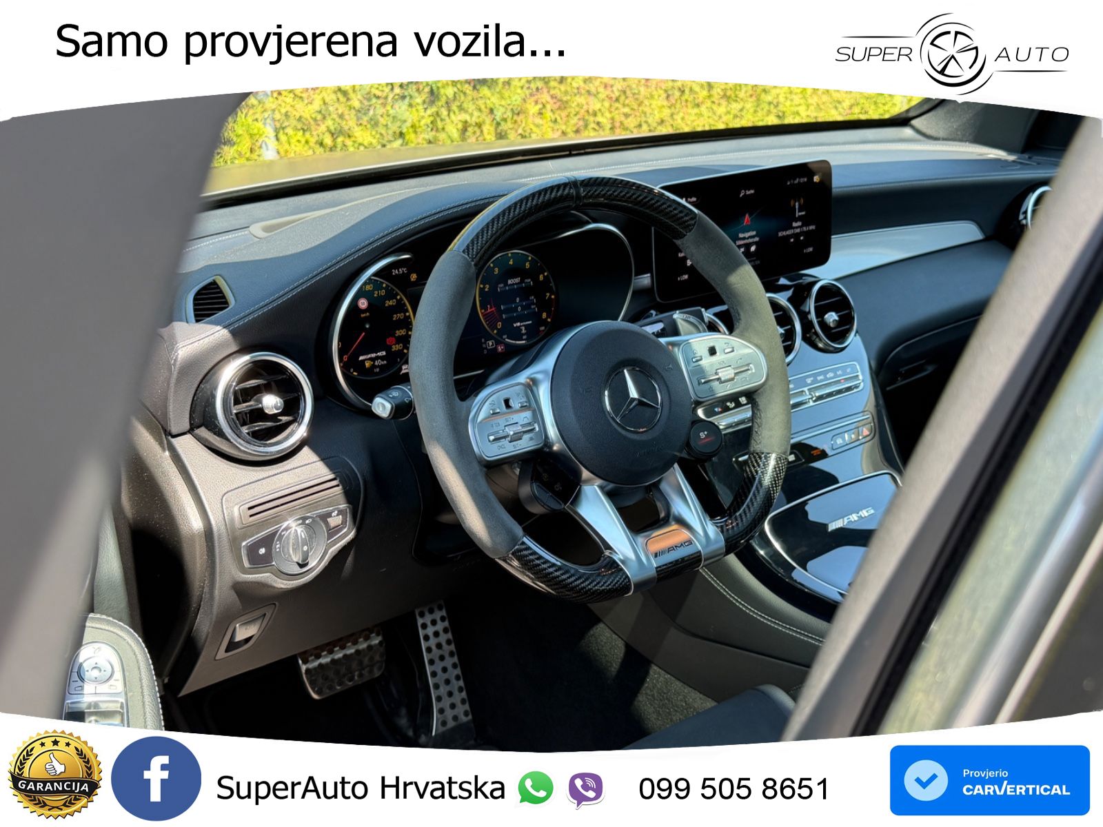 Mercedes AMG GLC 63 V8 (476 KS) 4MATIC+ MCT ACC+HEAD+4xGR SJED+360+PANO