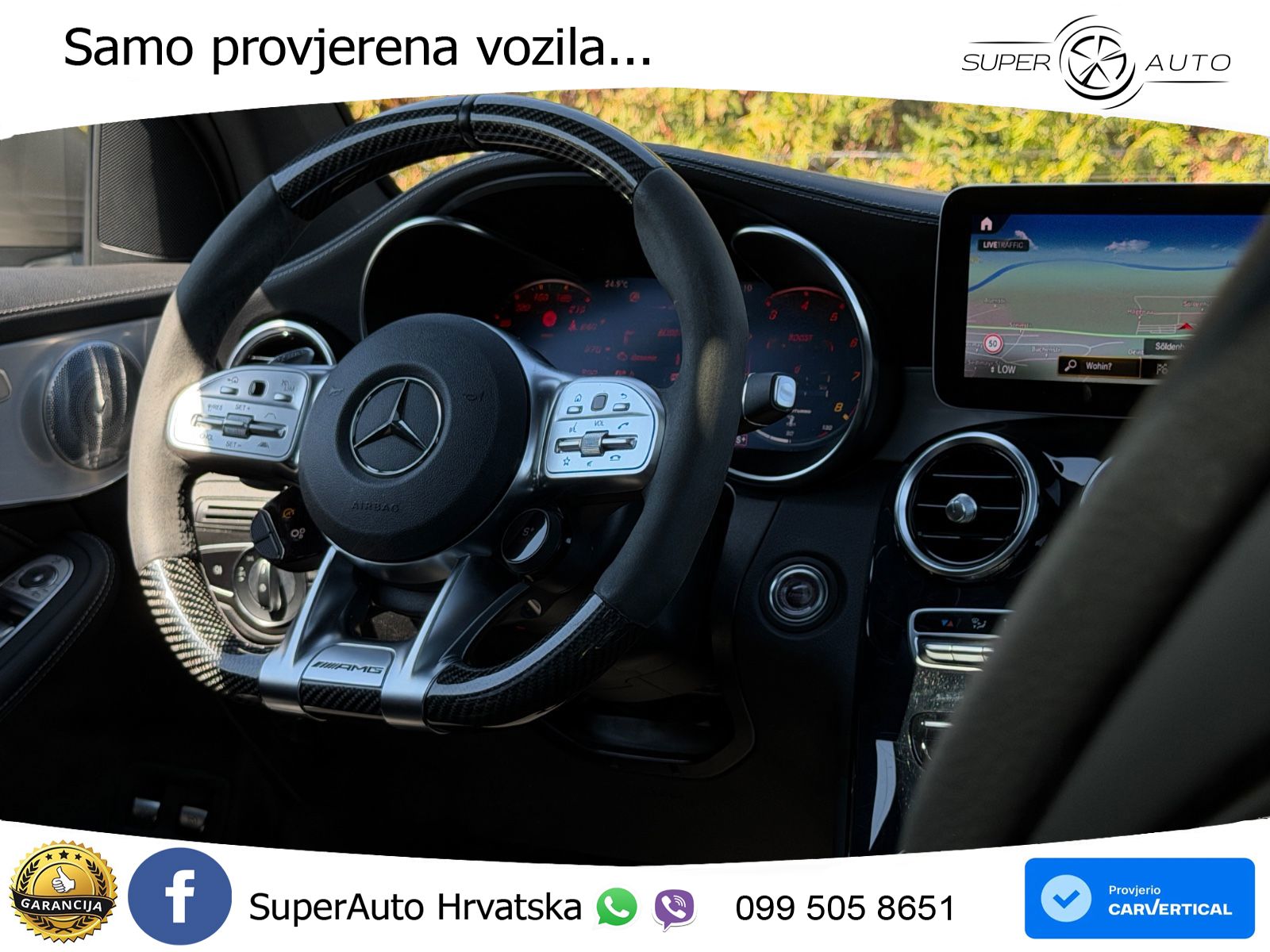 Mercedes AMG GLC 63 V8 (476 KS) 4MATIC+ MCT ACC+HEAD+4xGR SJED+360+PANO