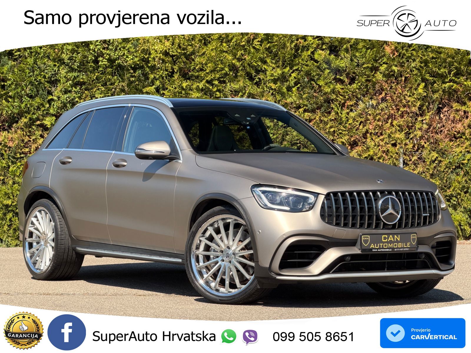 Mercedes AMG GLC 63 V8 (476 KS) 4MATIC+ MCT ACC+HEAD+4xGR SJED+360+PANO
