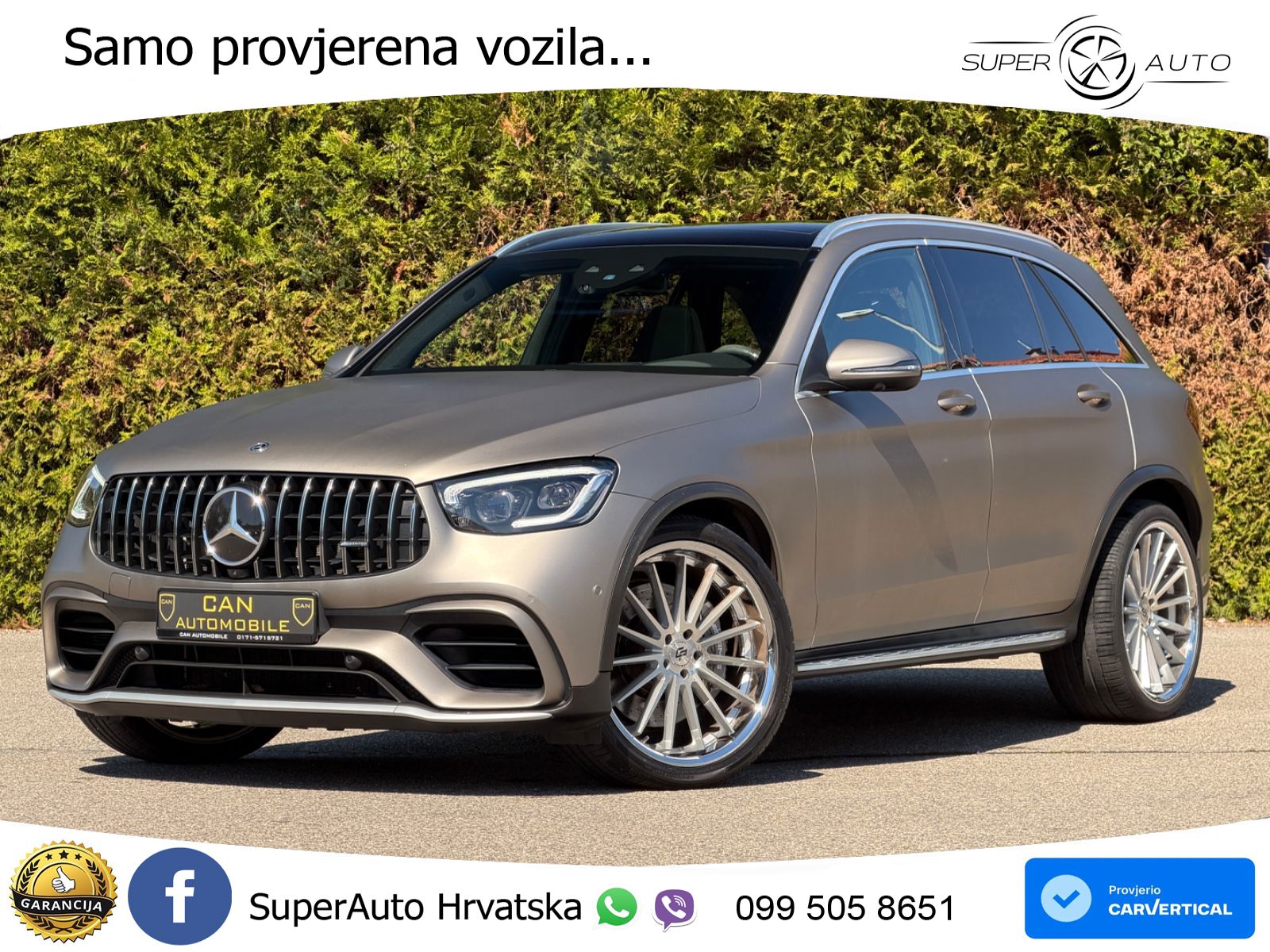 Mercedes AMG GLC 63 V8 (476 KS) 4MATIC+ MCT ACC+HEAD+4xGR SJED+360+PANO