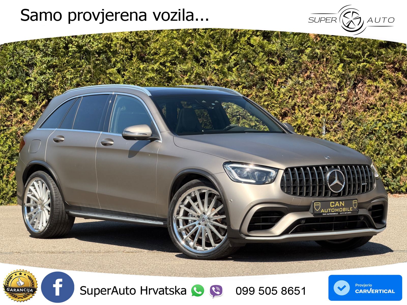Mercedes AMG GLC 63 V8 (476 KS) 4MATIC+ MCT ACC+HEAD+4xGR SJED+360+PANO