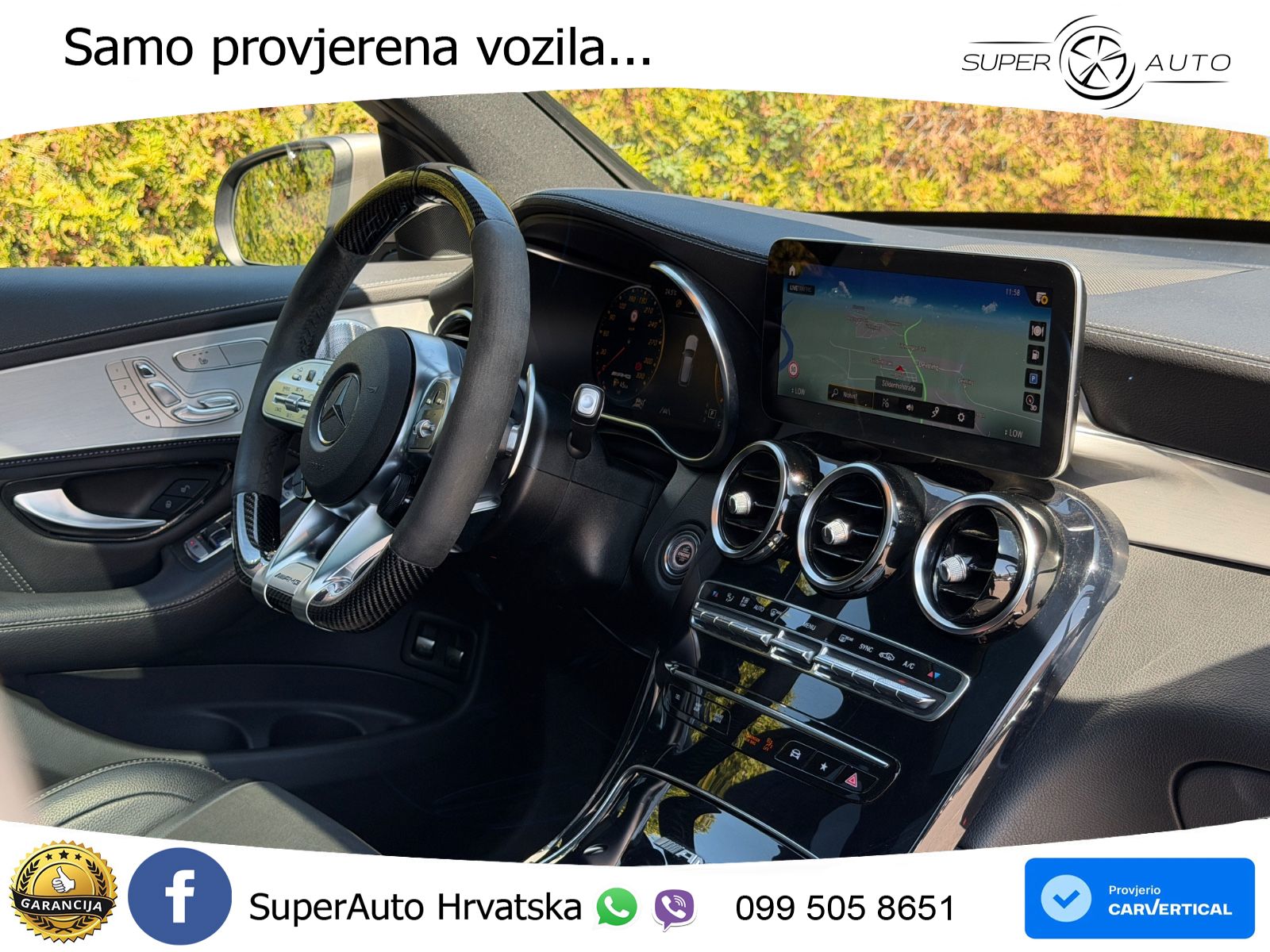Mercedes AMG GLC 63 V8 (476 KS) 4MATIC+ MCT ACC+HEAD+4xGR SJED+360+PANO