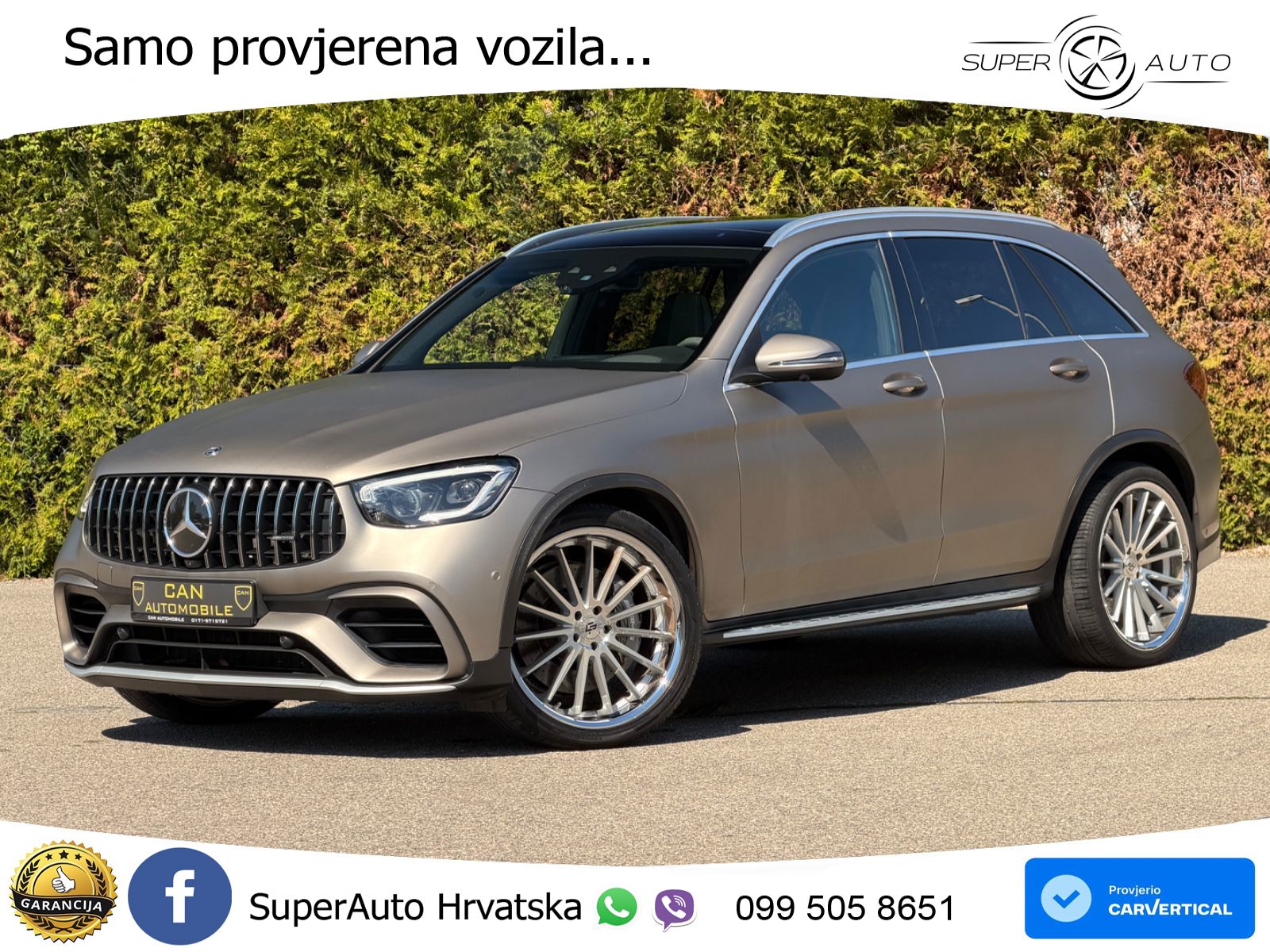 Mercedes AMG GLC 63 V8 (476 KS) 4MATIC+ MCT ACC+HEAD+4xGR SJED+360+PANO