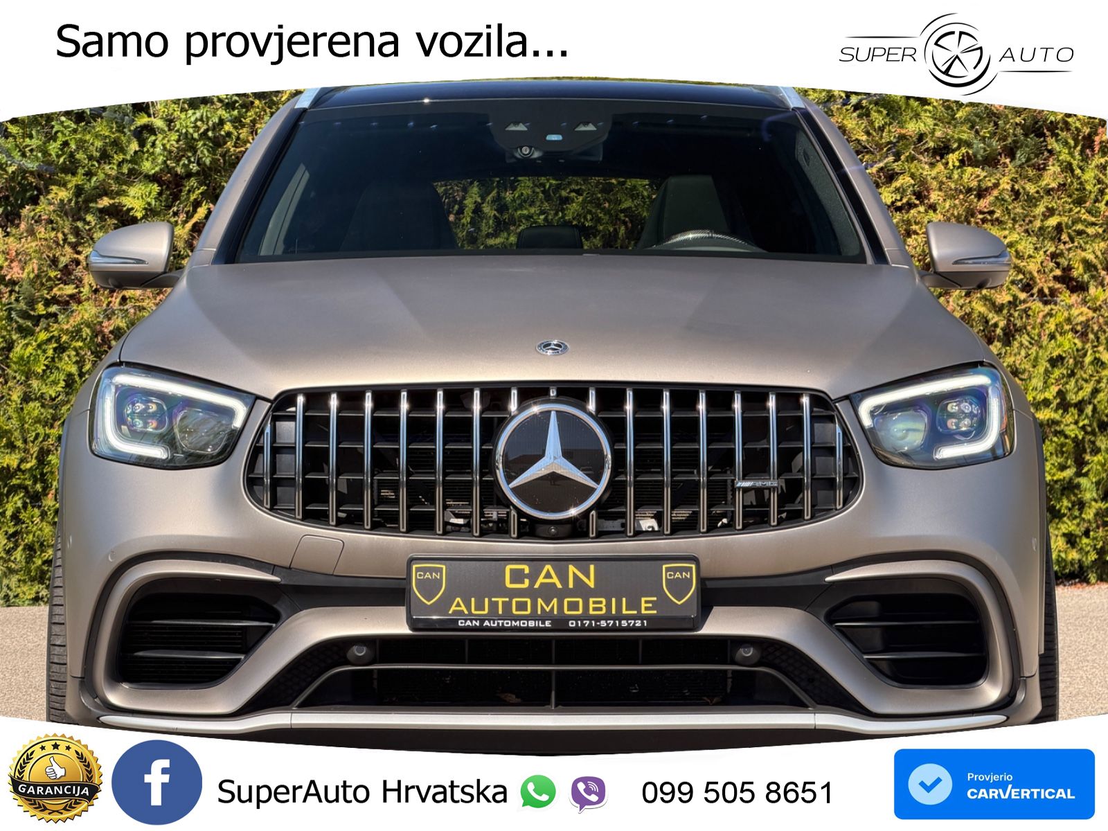 Mercedes AMG GLC 63 V8 (476 KS) 4MATIC+ MCT ACC+HEAD+4xGR SJED+360+PANO