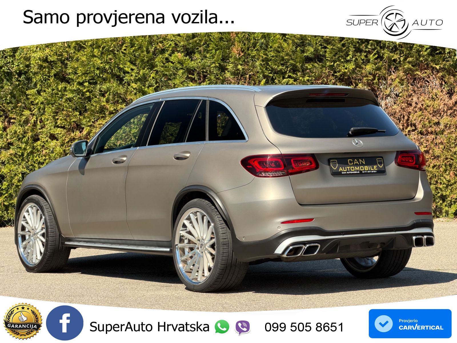Mercedes AMG GLC 63 V8 (476 KS) 4MATIC+ MCT ACC+HEAD+4xGR SJED+360+PANO