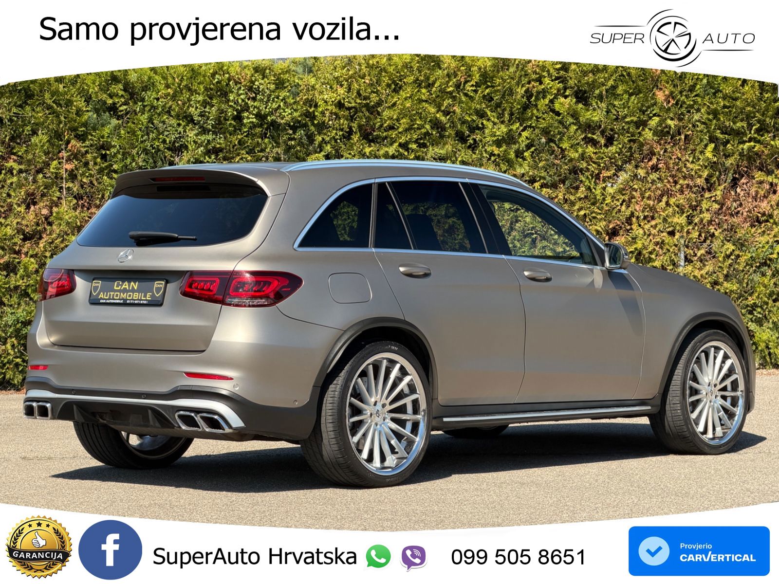 Mercedes AMG GLC 63 V8 (476 KS) 4MATIC+ MCT ACC+HEAD+4xGR SJED+360+PANO