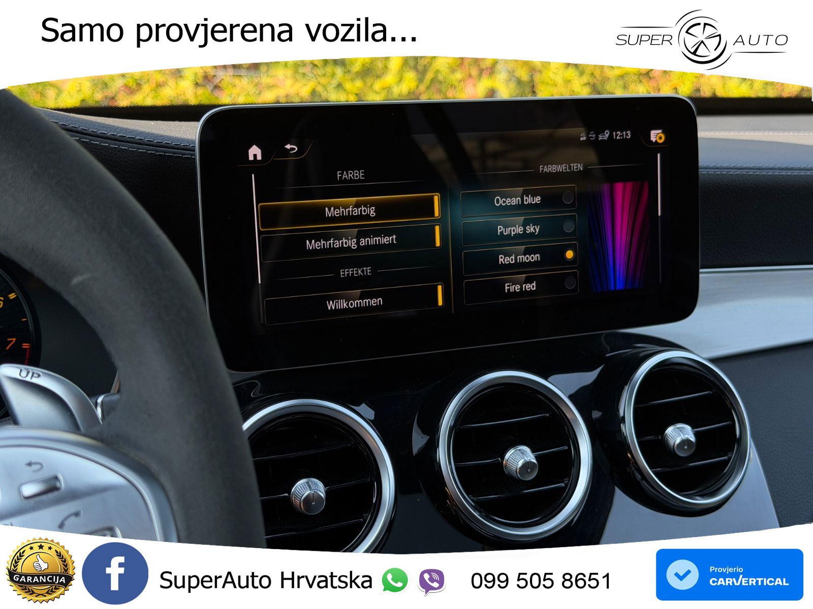 Mercedes AMG GLC 63 V8 (476 KS) 4MATIC+ MCT ACC+HEAD+4xGR SJED+360+PANO